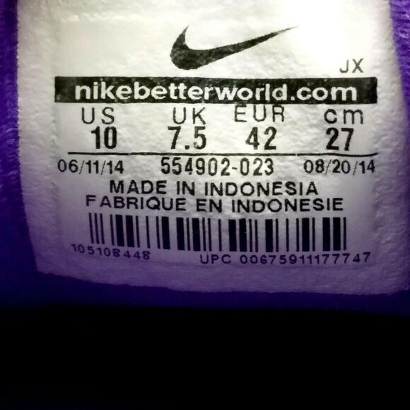 Nike Womens Revolution 2 554902-023 Sz 10 M Black  Running Shoes - Picture 10 of 11